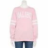 Promo 🤩 Unbranded Juniors' "Malibu" Varsity Fleece Top 👏