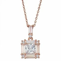Wholesale 🔥 Unbranded 14k Rose Gold Over Silver Cubic Zirconia Pendant 🧨