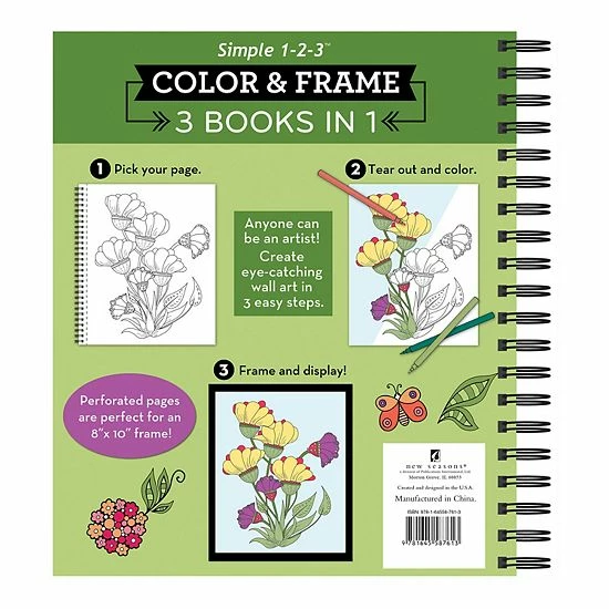 Buy ✨ Unbranded 3-in-1 Color & Frame: Flowers, Deserts, Oceans Coloring Book 🥰 - Image 3
