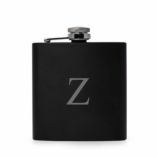 Outlet ๐ Unbranded Vincent Initial Monogrammed Black Flask ๐งจ - Image 7