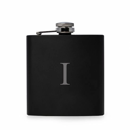 Outlet ๐ Unbranded Vincent Initial Monogrammed Black Flask ๐งจ - Image 8