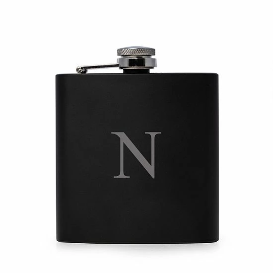 Outlet ๐ Unbranded Vincent Initial Monogrammed Black Flask ๐งจ - Image 10