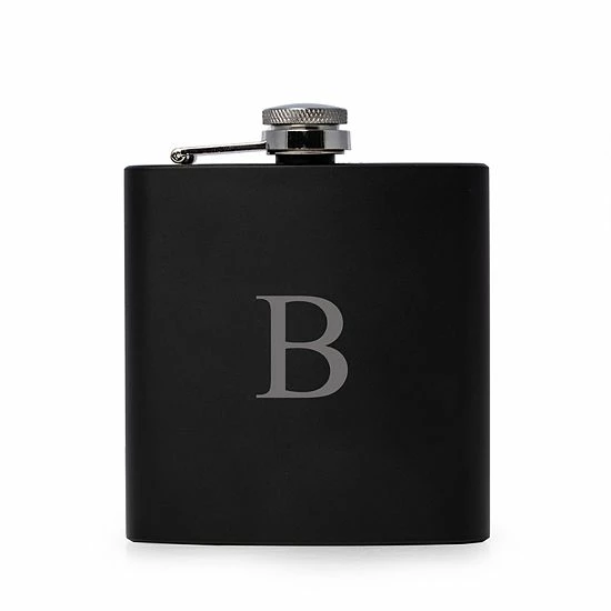 Outlet ๐ Unbranded Vincent Initial Monogrammed Black Flask ๐งจ - Image 13