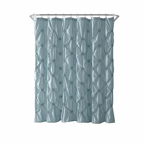 Discount ๐ Unbranded VCNY Floral Burst Microfiber Shower Curtain Aqua โ - Image 2