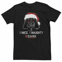 Best deal 🔥 Unbranded Men's Star Wars Darth Vader Dark List Santa 🎅 Christmas Graphic Tee 🔥