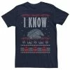 Flash Sale 😀 Unbranded Men's Star Wars Falcon I Know Ugly 🎄 Christmas Tee ❤️