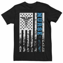 Best reviews of 😍 Unbranded Men's Nurse Distressed Flag Tee 🌟