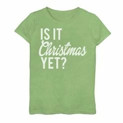 Best deal ⭐ Unbranded 👧 Girls 7-16 "Is It 🔔 Christmas Yet" Graphic Tee Red 🔥