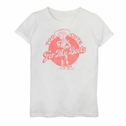 Promo 🧨 Unbranded 👧 Girls 7-16 Disney / Pixar Toy Story 4 Jessie "Too Cute" Graphic Tee Pink ⭐