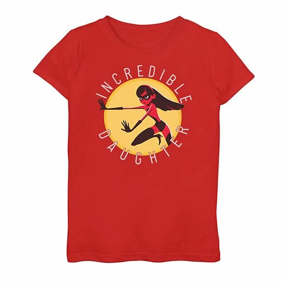 Wholesale 🌟 Unbranded 👧 Girls 7-16 Disney / Pixar The Incredibles 2 Violet "Incredible Daughter" Graphic Tee 😀