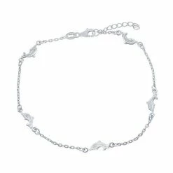 Best Pirce 😉 Unbranded Sterling Silver Dolphins Anklet 🌟