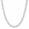 Outlet 👏 Unbranded Men's 14k White Gold Plated Curb Chain Necklace - 24 In. ❤️