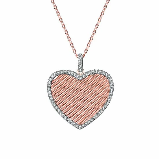 Best reviews of ⌛ Unbranded 18k Rose Gold Over Sterling Silver Heart Pendant Necklace 👏
