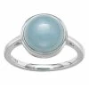 Hot Sale 🤩 Unbranded Sterling Silver Milky Aquamarine Ring 😉