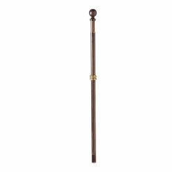 New 💯 Unbranded Metal Extendable Bronze Flag Pole 😀