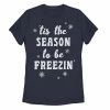 Deals 🛒 Unbranded Juniors' Trendy 🎁 Christmas 'Tis The Season To Be Freezin' Tee ✔️