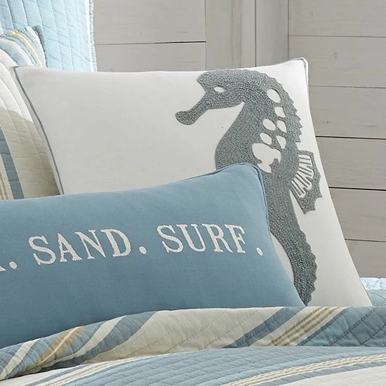 Discount ✨ Unbranded Levtex Home Maui Seahorse Stitch Throw Pillow ❤️ - Image 2