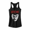 Cheapest ❤️ Unbranded Juniors' Universal Monsters Dracula "Bite Me" Head Shot Tank Top 🛒