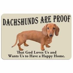 Best Pirce 😀 Unbranded 'Dachshunds Are Proof'' 🐕 Dog Floor Mat ⭐