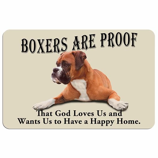 Discount 😀 Unbranded 'Boxers Are Proof" 🦮 Dog Floor Mat 😀