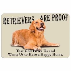 Best Pirce ⭐ Unbranded 'Retrievers Are Proof'' 🦮 Dog Floor Mat 😀