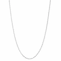 Best Pirce 🔔 Unbranded Silver Tone 18" Diamond Cut Twist Chain Necklace ✨