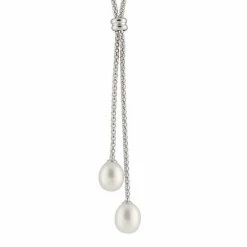 Flash Sale 😍 Unbranded Freshwater Cultured Pearl Double Drop Necklace 14k Rose Gold Plated 😍
