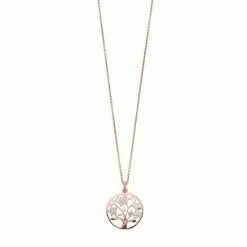 Best Sale ✨ Unbranded Two Tone Sterling Silver Cubic Zirconia Tree Of Life Pendant Necklace 🧨