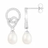 Best reviews of 🤩 Unbranded Sterling Silver Freshwater Cultured Pearl Heart Drop Earrings 👏