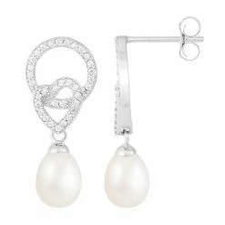 Best reviews of 🤩 Unbranded Sterling Silver Freshwater Cultured Pearl Heart Drop Earrings 👏
