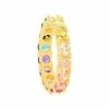 Flash Sale 💯 Unbranded Sterling Silver Colorful Cubic Zirconia Eternity Ring 💯