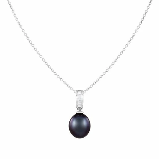 Brand new 💯 Unbranded Dyed Black Freshwater Cultured Pearl Pendant Necklace 💯 - Image 2