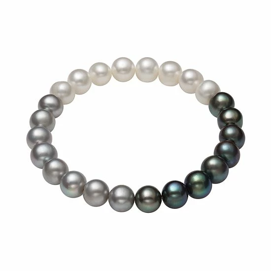 Best deal ๐ Unbranded Dyed Freshwater Cultured Pearl Ombre Stretch Bracelet ๐