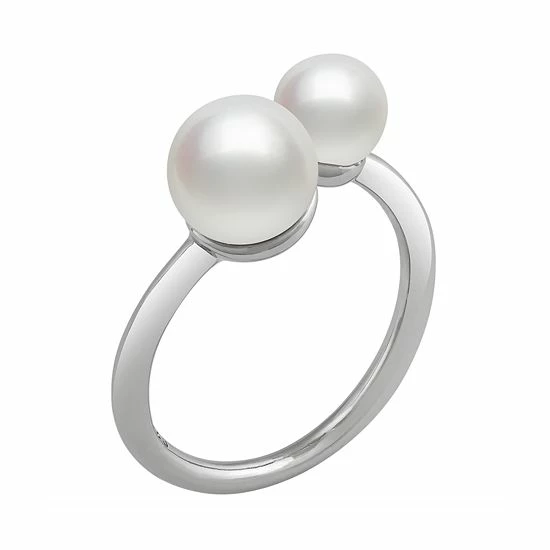New 🎉 Unbranded Sterling Silver Freshwater Cultured Pearl Openwork Ring 😉 - Image 2