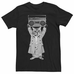 Best reviews of 💯 Unbranded Big & Tall Say Something Cat Boombox Monotone Tee 💯