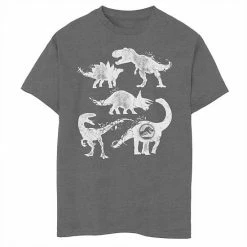 Wholesale 🌟 Unbranded Boys 8-20 Jurassic World Two Dino Cracked Silhouettes Graphic Tee 🔔