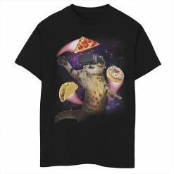 Cheap 😍 Unbranded Boys 8-20 VR Space Snacks Cat Graphic Tee 💯