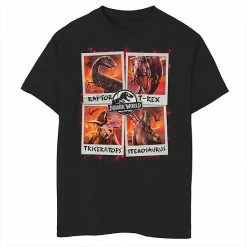 Hot Sale ❤️ Unbranded Boys 8-20 Jurassic World Two Dino Vacation Polaroids Graphic Tee ✔️
