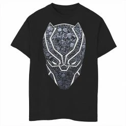 Outlet 🧨 Unbranded Boys 8-20 Marvel Black Panther Mask Build Up Fill Graphic Tee ⭐