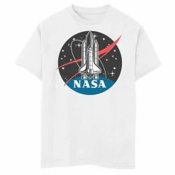 Brand new ✔️ Unbranded Boys 8-20 NASA Space Shuttle Take Off With Logo Graphic Tee 😍
