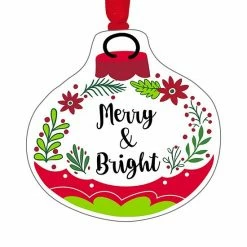 Budget 🔔 Unbranded Merry & Bright ❄ Christmas Ornament 🎁