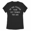 Promo 🎁 Unbranded Juniors' "Be The Person Your Pet Thinks You Are" Graphic Tee 🔥