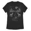 Discount 😍 Unbranded Juniors' Howling Wolves Sketch Graphic Tee 👍