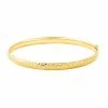 Cheapest 🛒 Unbranded 10k Gold Textured Hinged Bangle Bracelet 🔔