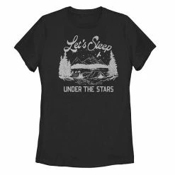 New ⌛ Unbranded Juniors' Fifth Sun "Let's Sleep Under The Stars" Camping Stamp Tee 🔔