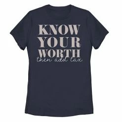 New ⌛ Unbranded Juniors' Know Your Worth Graphic Tee 😍
