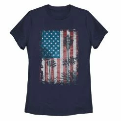 Top 10 🤩 Unbranded Juniors' Palm Tree American Flag Tee 💯
