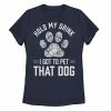 New 🔥 Unbranded Juniors' "I Got To Pet That 🐶 Dog" Graphic Tee 👏