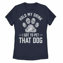New 🔥 Unbranded Juniors' "I Got To Pet That 🐶 Dog" Graphic Tee 👏