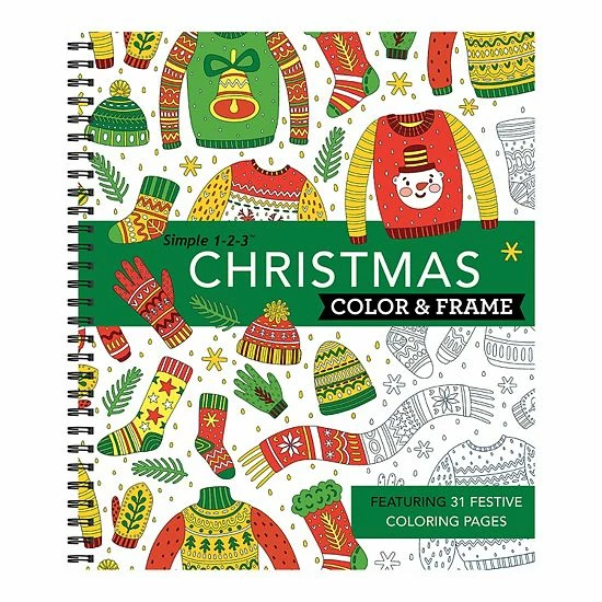 Buy 👏 Unbranded 🎄 Christmas Color & Frame Coloring Book ❤️